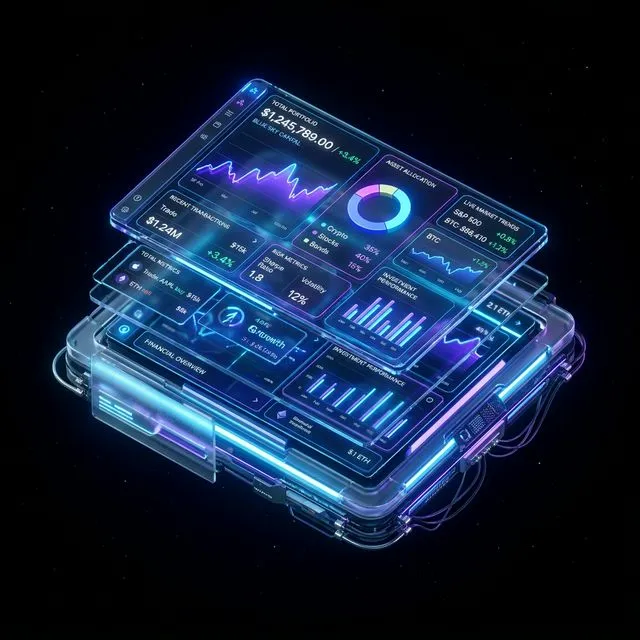 Fintech Dashboard 3D